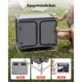 Camping Storage Cabinet, Outdoor Portable Aluminum Lightweight Table, Quick Set-up Compact Kitchen Cook Station, with 6 Shelves and Carry Bag, for Picnic, BBQ, Party, Camping, RV Traveling Image 3