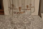 Set of 6 Guinness stemmed glasses from 1983