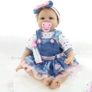 22inches Reborn Girls Baby Dolls Realistic Soft Silicone Newborn Doll Realistic Handmade Doll Children Babies Kids Toys Image 4