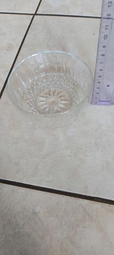Vintage French Clear Glass Dessert Set Sunburst Pineapple Design