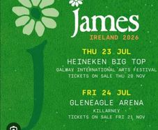 James tickets  x 1 in Killarney 24th July