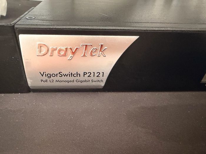 DrayTek VigorSwitch P2121 12-Port PoE+ Managed Gigabit Switch