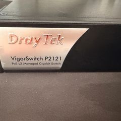 DrayTek VigorSwitch P2121 12-Port PoE+ Managed Gigabit Switch