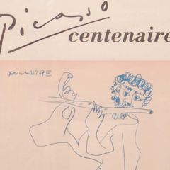 1981 Exhibition Poster Picasso Centenary Exhibition