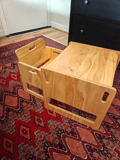 Montessori chair and table