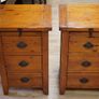 Pair of Irish Coast Reclaimed Wood Bedside Cabinets Image 2
