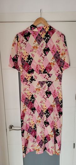 Nobody's Child pink floral midi Sz 14UK
