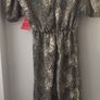 AX Paris Mono Animal MIDI Dress Black / Stone size 14  New with tags Image 5