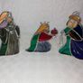 Rare Stained Glass Nativity (10 Pieces) Image 4