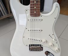 Fender Player Stratocaster electric guitar, Polar white