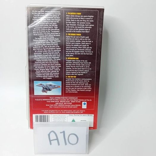 terrahawks vol 1.4 vhs tape - rare retro movie - kids cartoon rare