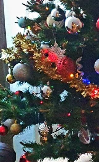 christmas tree pine 7 ft with stand and accessories