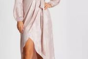 Brand new with tags Quiz pink wrap dress size 18