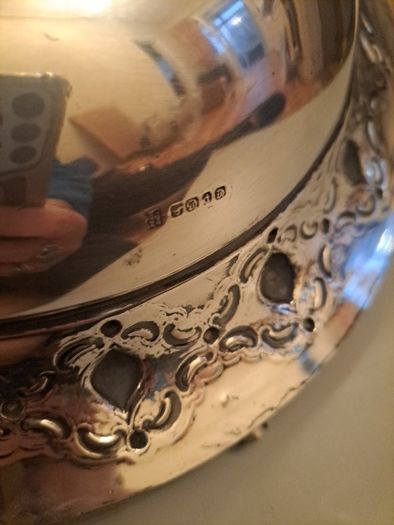 Beautiful Silver dish with handle