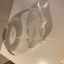 Vintage and Lovely quality unusal shape thick Glass vase Image 6