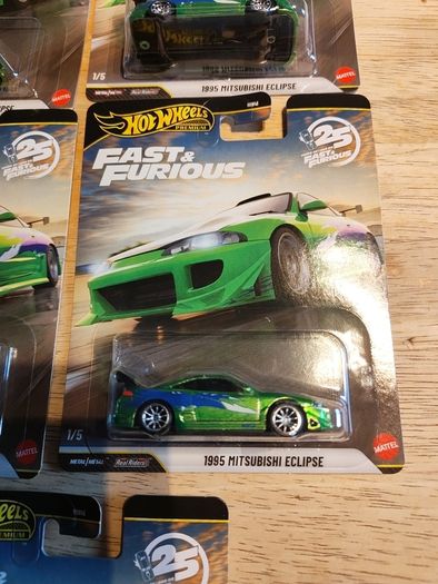 Hot wheels premium Fast and Furious 1995 Mitsubishi eclipse 1/5 X5