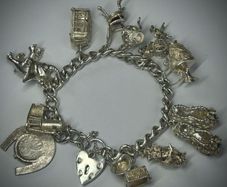 Heavy (2.4oz of Pure Silver) 925 Charm Bracelet