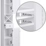 Bathroom cabinet Tallboy with 2 louvre doors White Image 2
