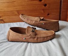 D555 deck shoes tan suade Size 12 eu 47 brand new condition