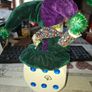 Large Vintage Clown Musician Dice Box. Fully functional Hand Winding the Clown Moves while Playing Music Image 3