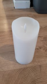 Battery-Operated LED Wax Pillar Candle 15 cm