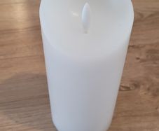 Battery-Operated LED Wax Pillar Candle 15 cm