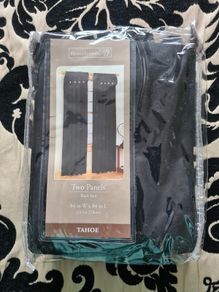 Home Trends Black Soot Curtains 84" X 84"