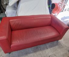 SOFA beautiful red leather