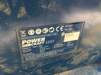 Power Craft table saw