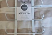 Under shelf mug holder