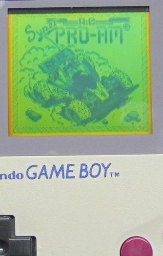 GameBoy Original Classic DMG-01 with New Glass Lens + Super R.C. Pro-Am