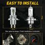 H4 HB3 Led Canbus No Error Motorcycle Headlight Bulb 1500LM 6000K White Hi/Lo Beam Light H4 Led Motorcycle Motor Bike Cycle Lights Headlight Image 6