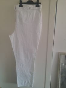 ladies white chino trousers