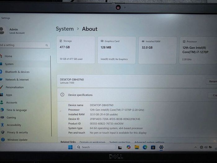 Dell Latitude 7430 14" | Core i7-1270P | 32GB RAM | 512GB NVMe SSD | Win 11 Pro