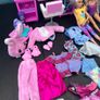 6 Barbie Dolls + Vanity Set + Clothes Image 2