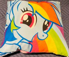 My Little Pony - Rainbow Dash square cushion