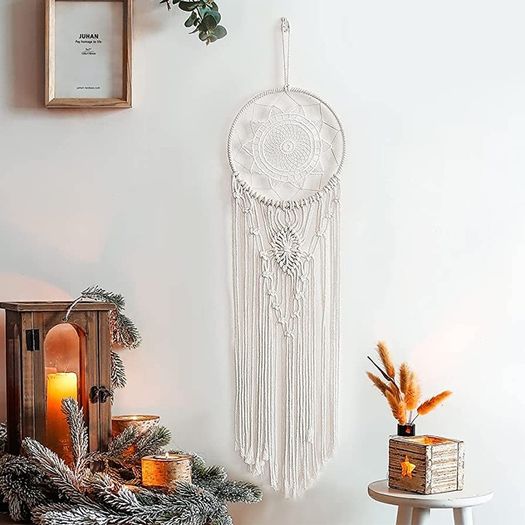 Dream Catcher, Woven Macrame Wall Hanging Boho Wall Decor Handmade Large Dreamcatcher Ornament Craft Gift (FREE POSTAGE)