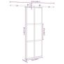 Sliding Door with Hardware Set 76x205 cm Tempered Glass&Aluminiu Image 7