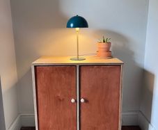 Two Birch Plywood Cabinets