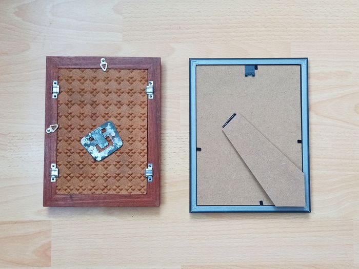 Two glazed photo frames