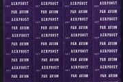 Ireland Sheet of 24 labels Par Avion Aerphost O.E. 7