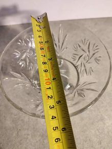 Bohemia Crystal Small Bowl With 3 Stud Legs.