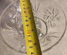 Bohemia Crystal Small Bowl With 3 Stud Legs.