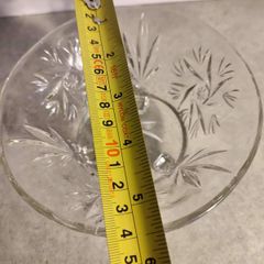 Bohemia Crystal Small Bowl With 3 Stud Legs.