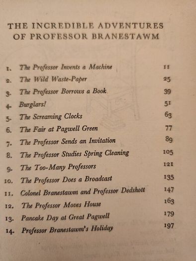 The Incredible Adventures Of Professor Branesstawm. By Norman Hunter. With 76 Illustrations By W. Heath Robinson. 4th EDITION 1962 Paperback In Good Condition.