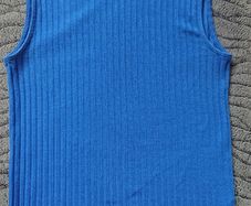 High Neck Blue Top. Size 10