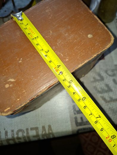 Antique Wooden Pharmacy or Apothecary Storage Box, likely from the early 20th century, Postage Available