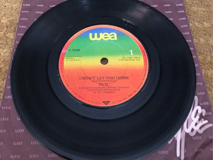 Ph.D - I Won't Let You Down (1982) Irish 7"