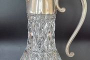 Edwardian style cut glass claret jug