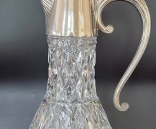 Edwardian style cut glass claret jug